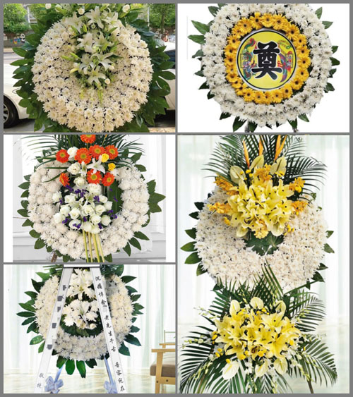 安徽黄山市休宁县渭桥乡霞溪村花圈速递